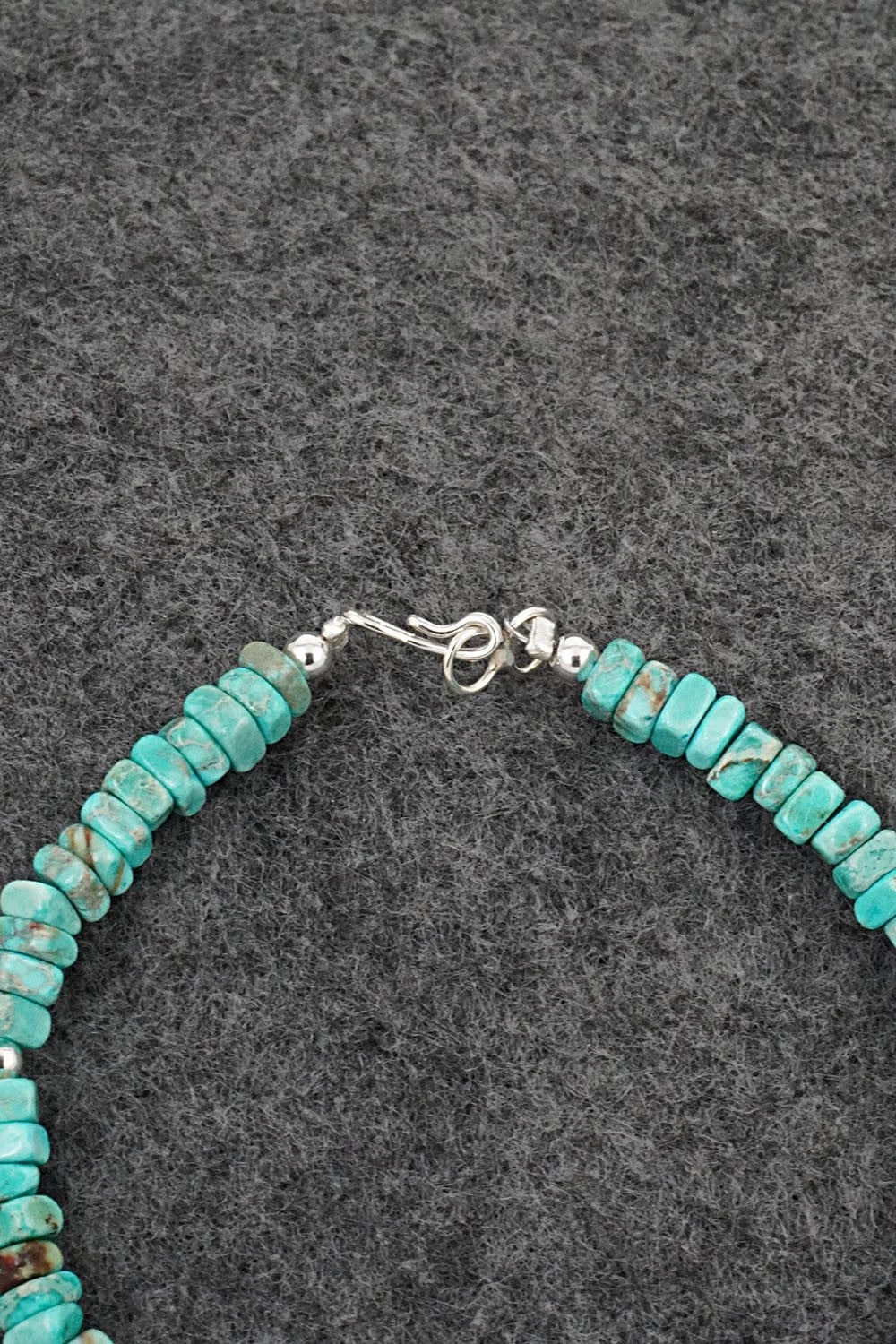 Turquoise & Sterling Silver Bracelet - Doreen Jake
