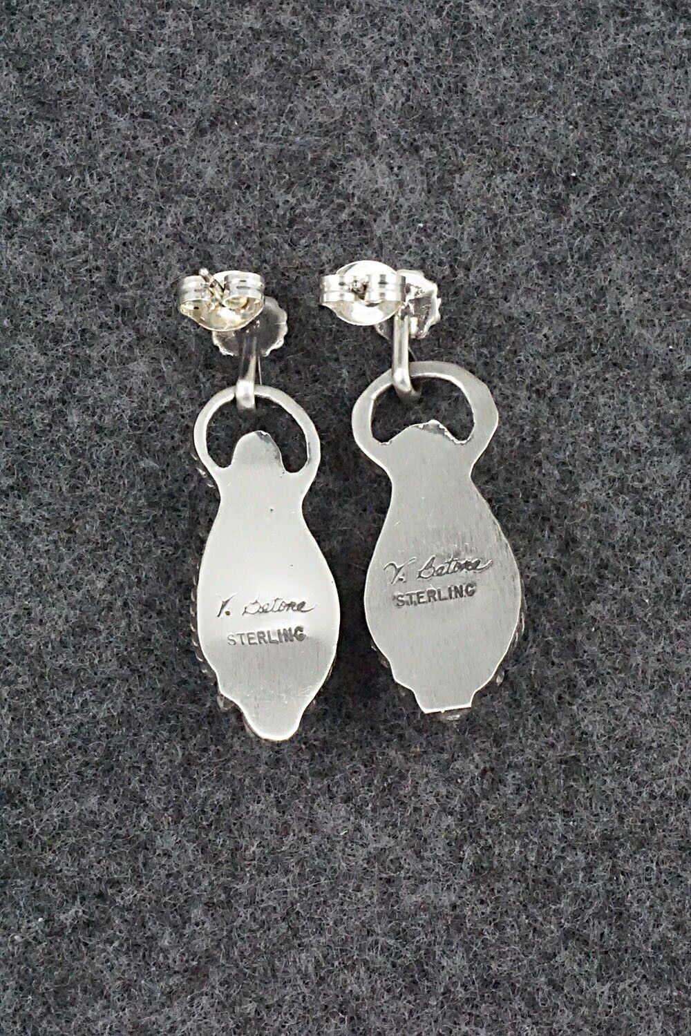 Turquoise & Sterling Silver Earrings - Verley Betone