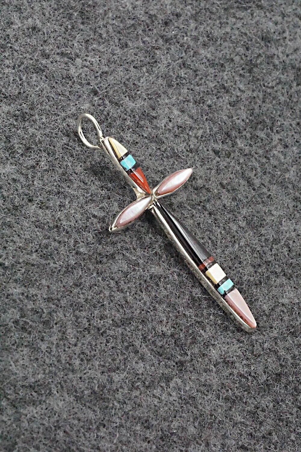 Multi Stone & Sterling Silver Pendant - Sylvester Noche