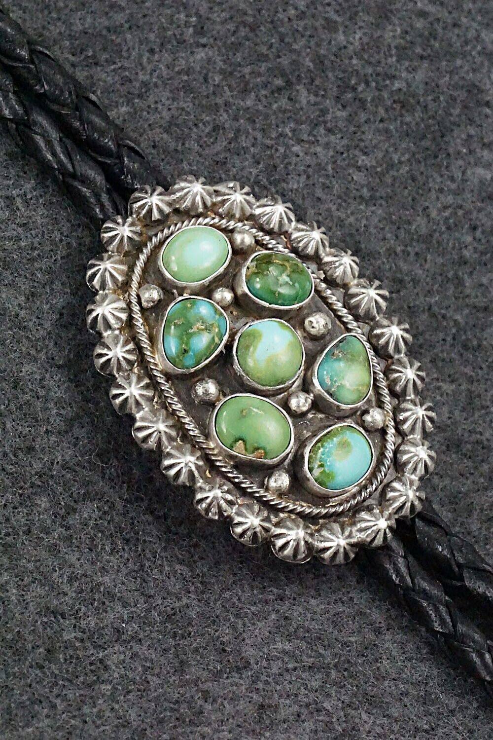 Turquoise & Sterling Silver Bolo Tie - Paige Gordon