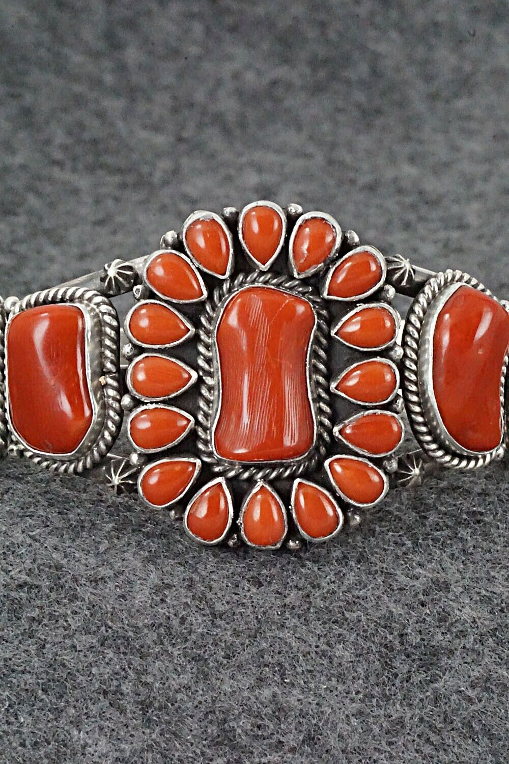 Coral & Sterling Silver Bracelet - Derrick Gordon