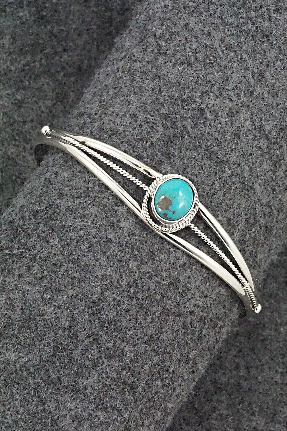 Turquoise and Sterling Silver Bracelet - Alice Rose Saunders