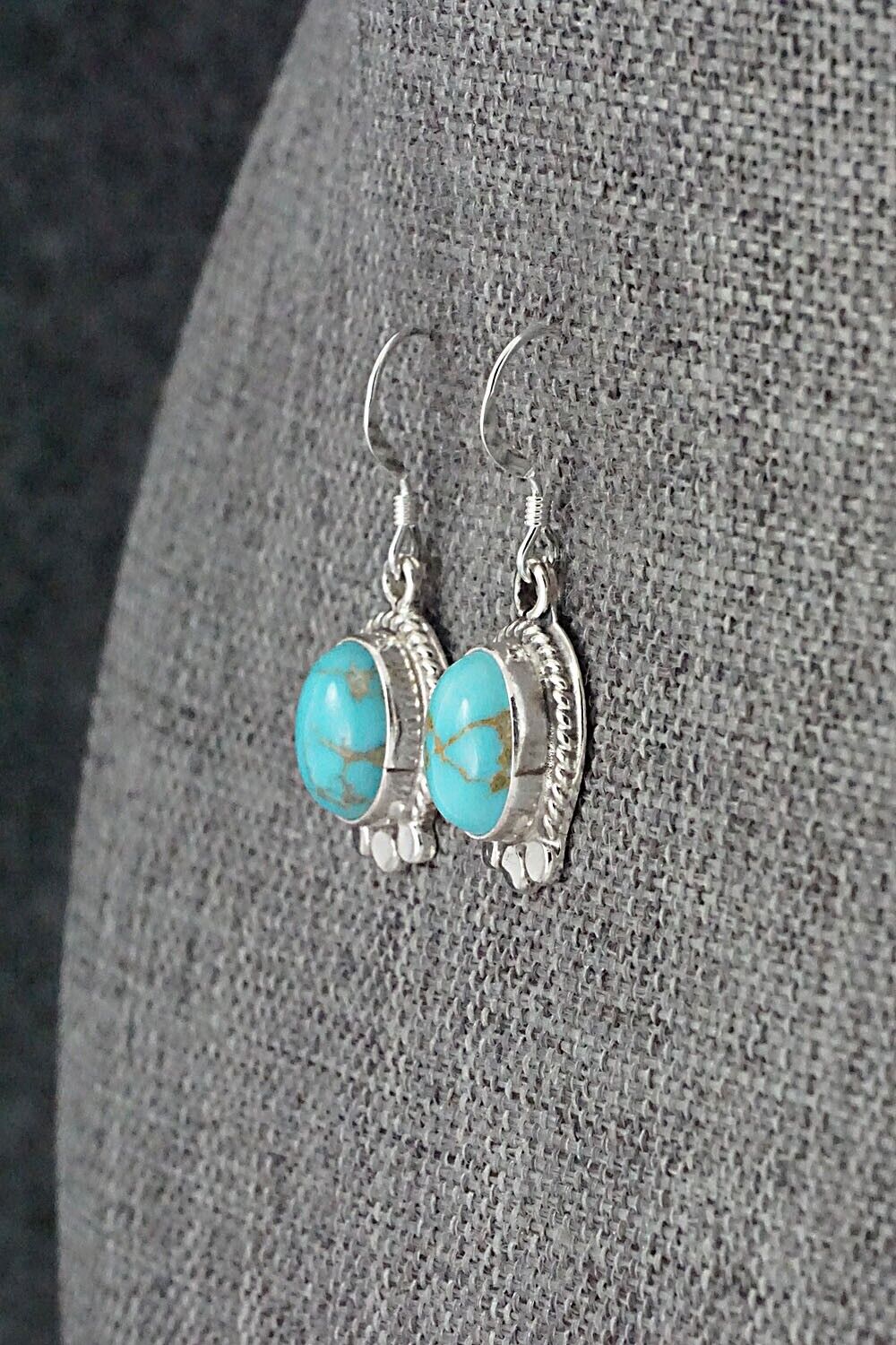 Turquoise and Sterling Silver Earrings - Sharon McCarthy