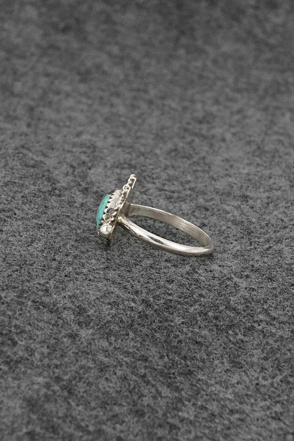 Turquoise & Sterling Silver Ring - Cody Nez - Size 7.5