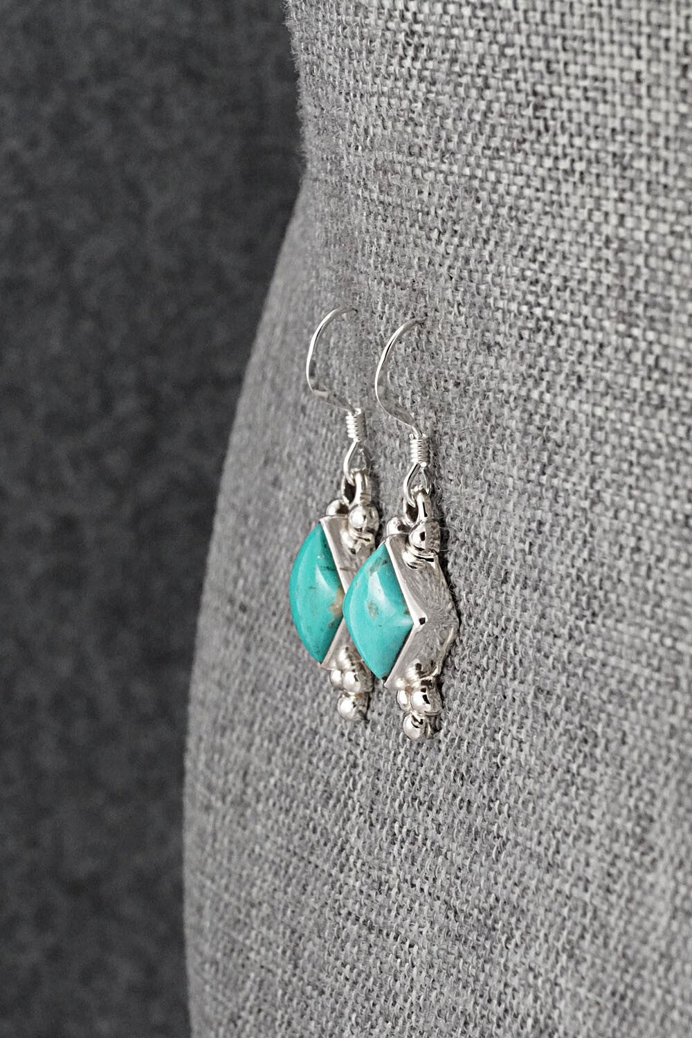 Turquoise & Sterling Silver Earrings - Sharon McCarthy