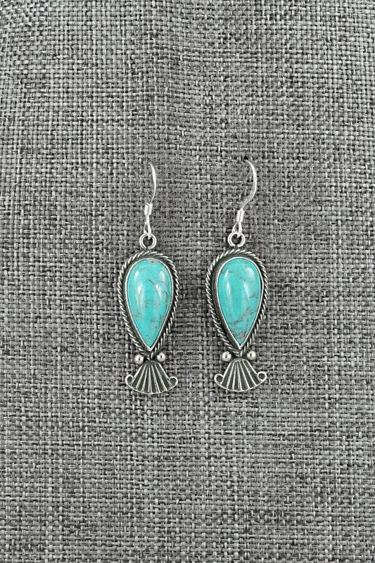 Turquoise & Sterling Silver Earrings - Verley Betone