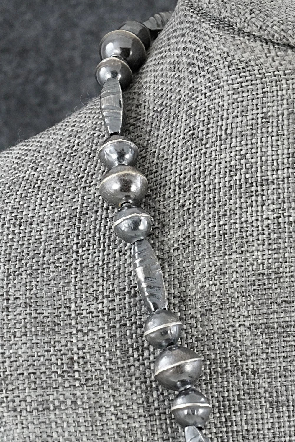 Sterling Silver Navajo Pearl Necklace 20" - Vintage