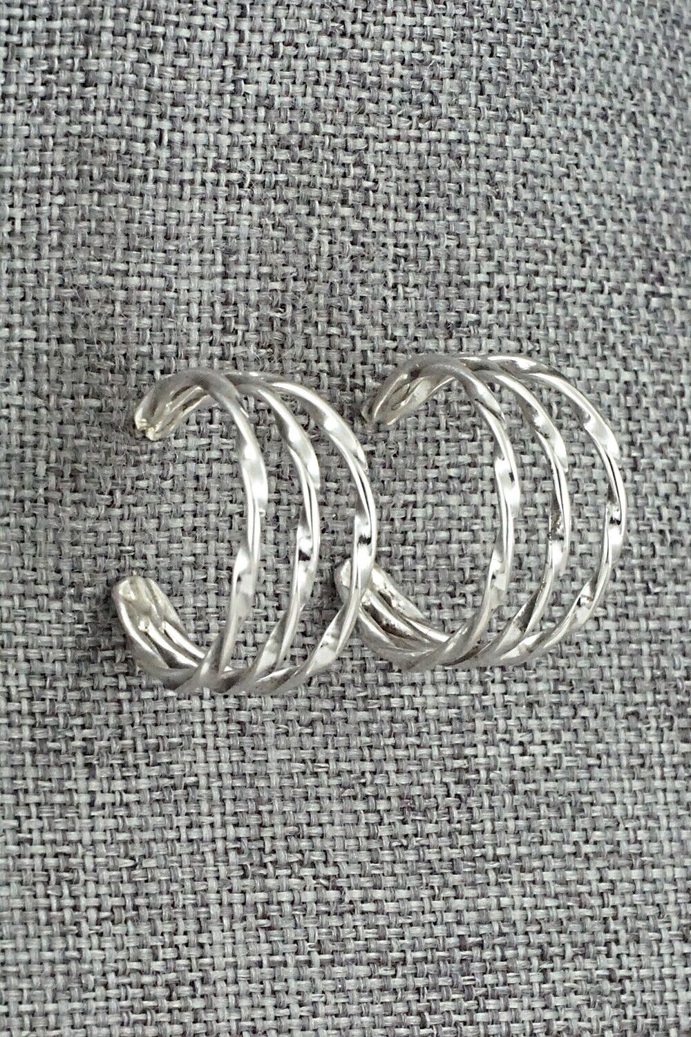 Sterling Silver Hoop Earrings - Ben Tahe