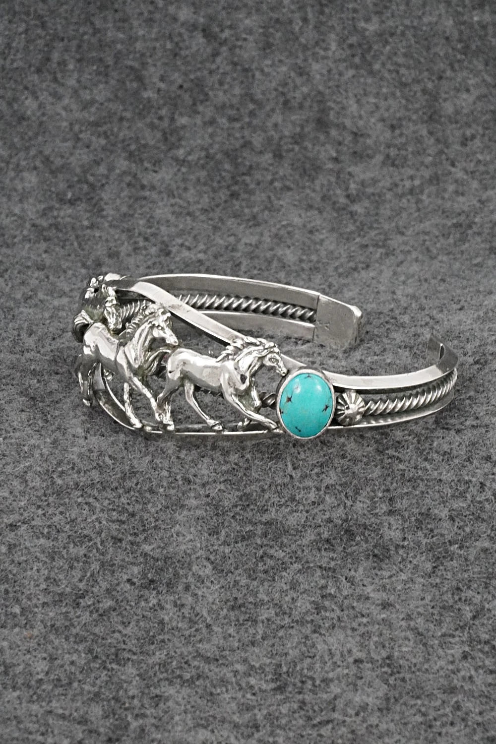 Turquoise & Sterling Silver Bracelet - Bobby Platero