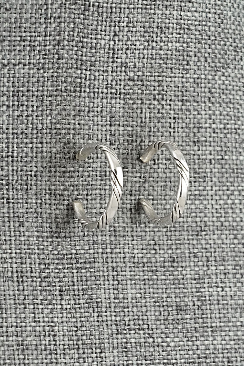 Sterling Silver Hoop Earrings - Elaine Tahe