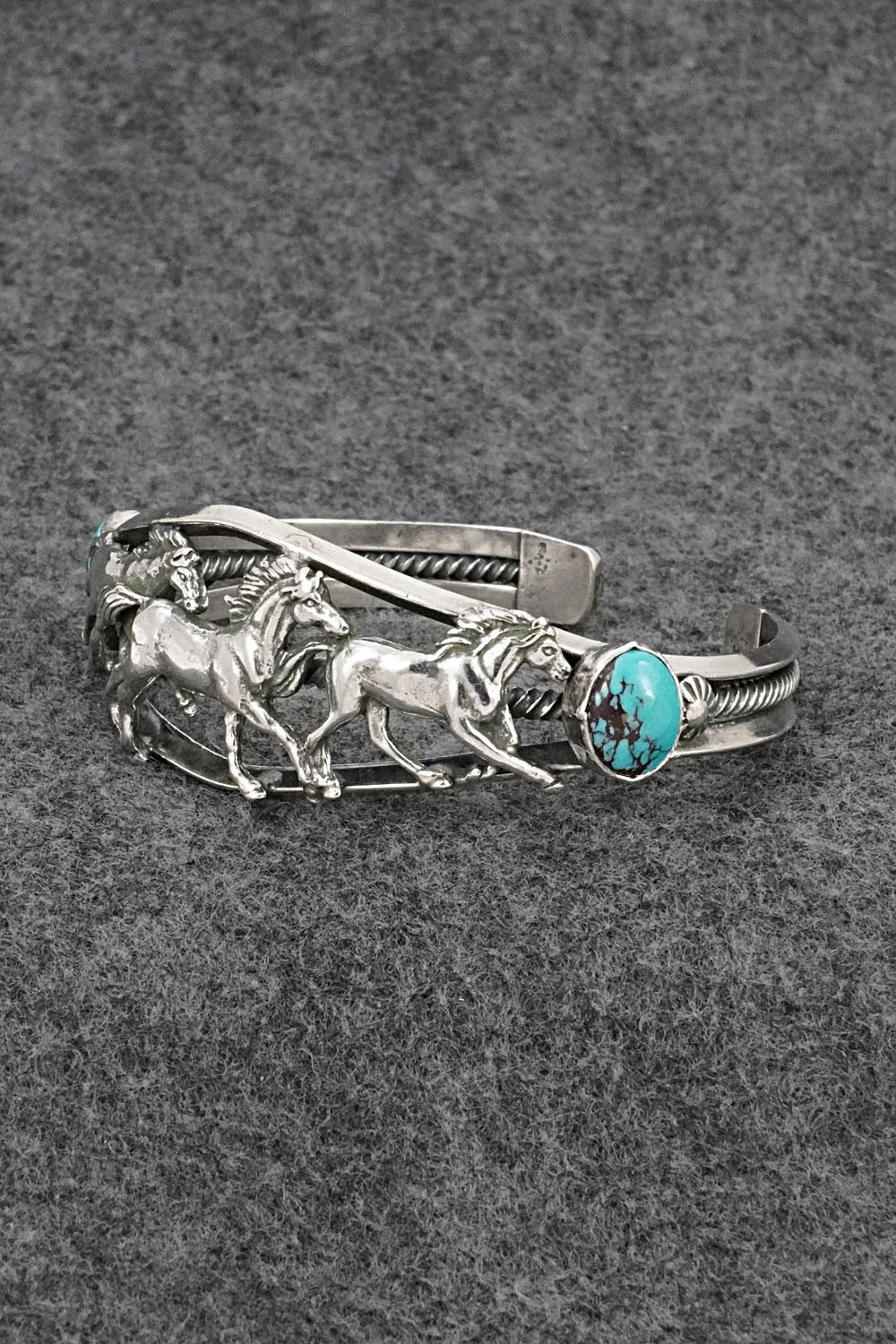 Turquoise & Sterling Silver Bracelet - Bobby Platero
