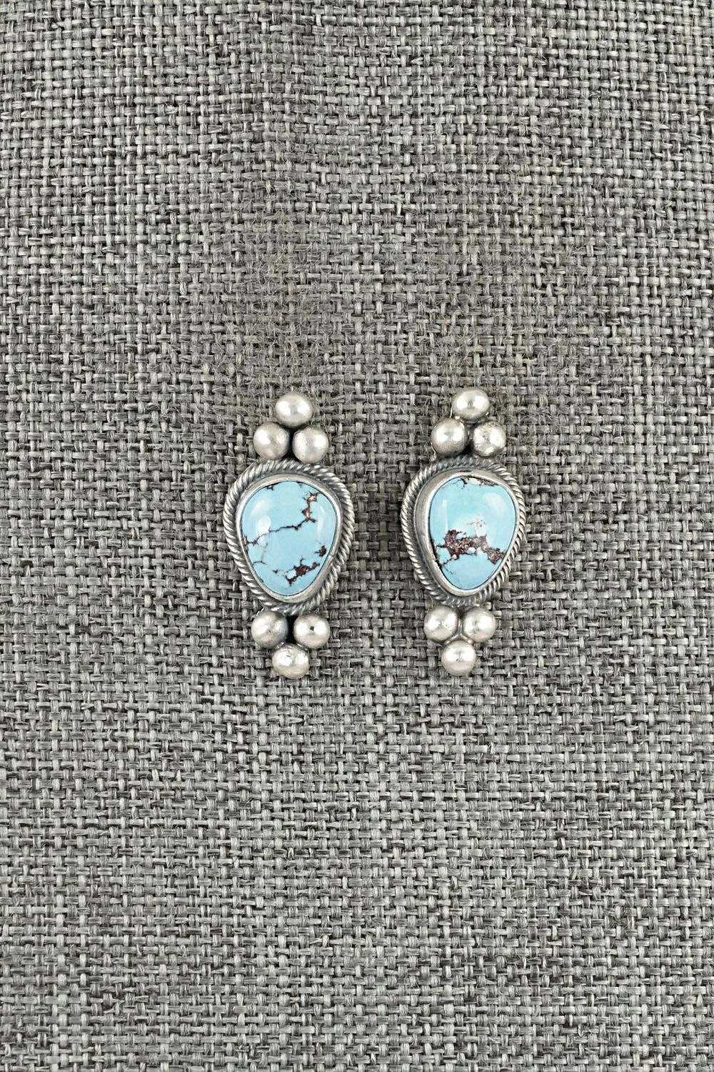 Turquoise & Sterling Silver Squash Blossom Set - Darrin Livingston