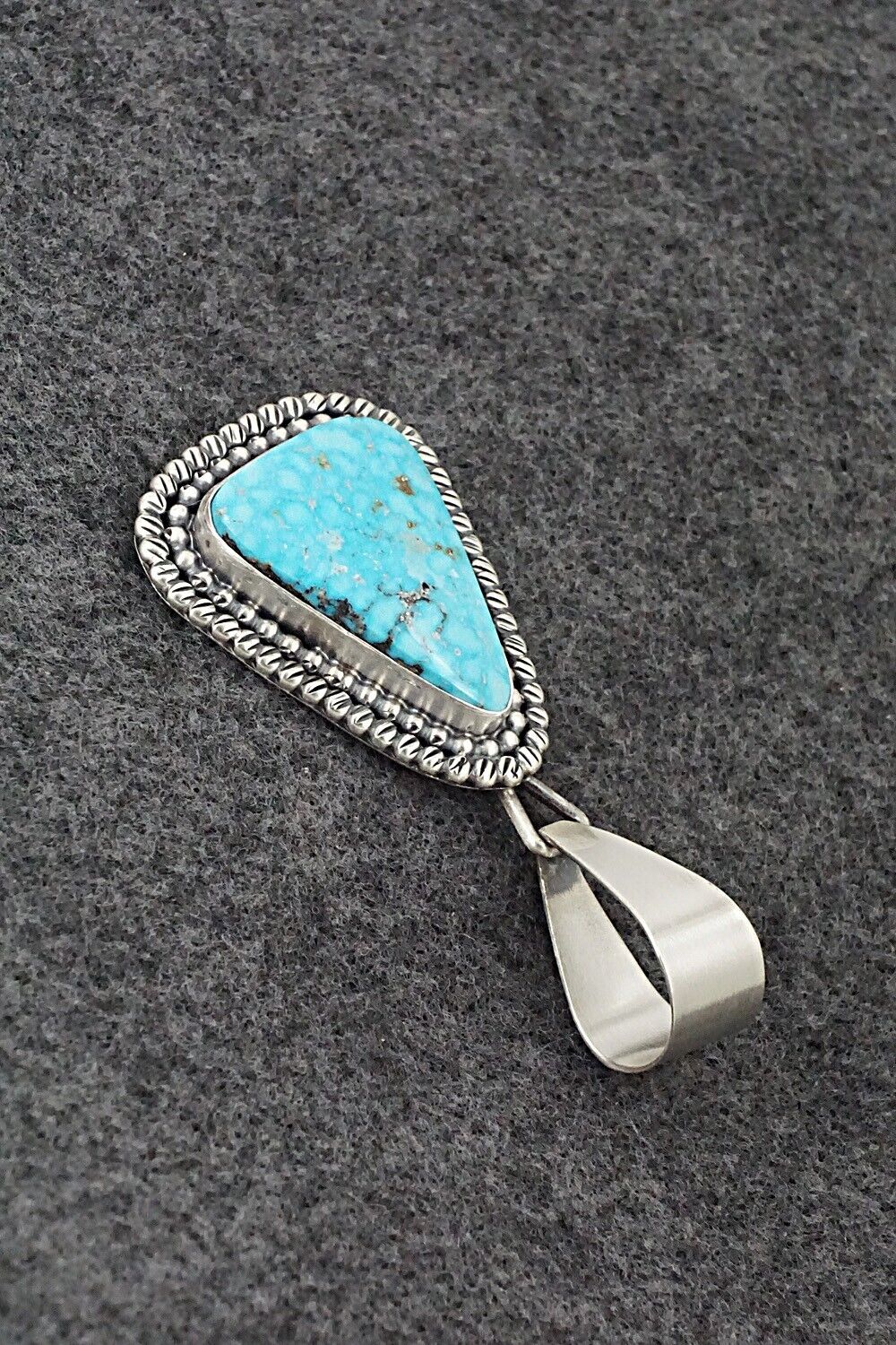 Turquoise & Sterling Silver Pendant - Daniel Benally