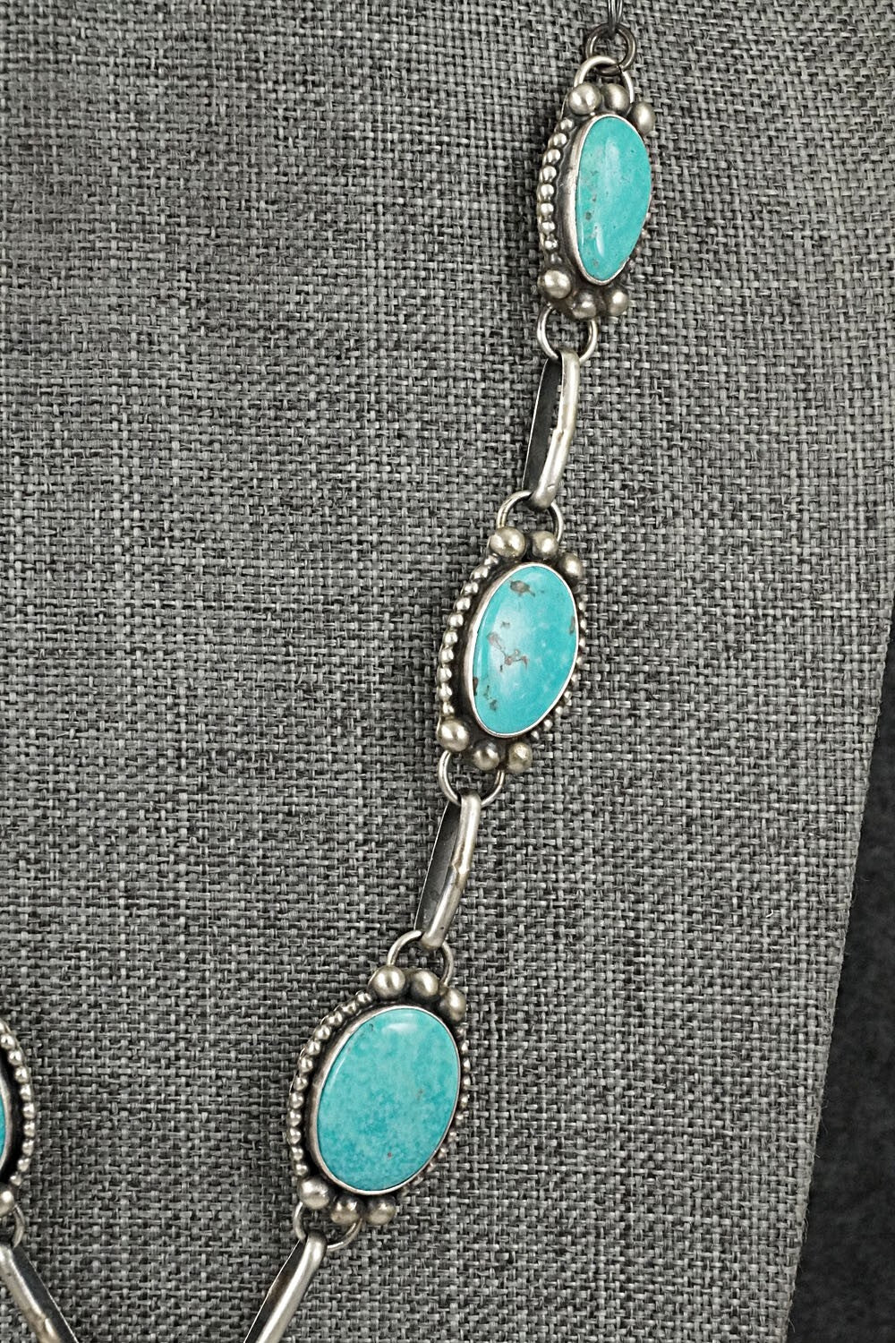 Turquoise & Sterling Silver Necklace Set - Kathleen Livingston