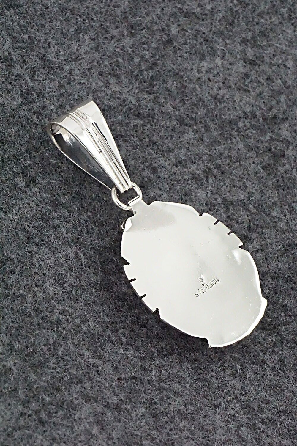 Turquoise & Sterling Silver Pendant - Samuel Yellowhair