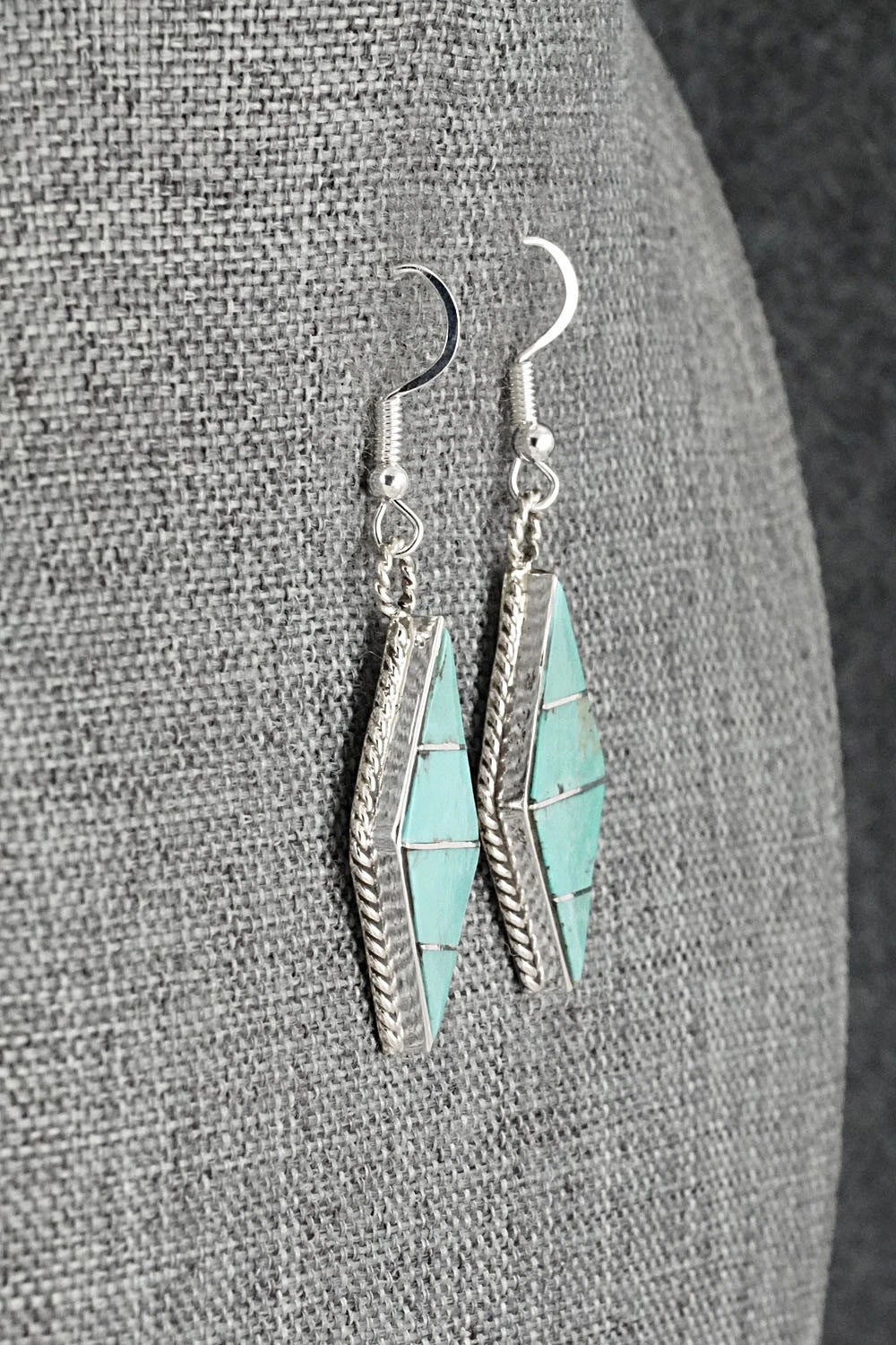 Turquoise & Sterling Silver Earrings - Andrew Enrico