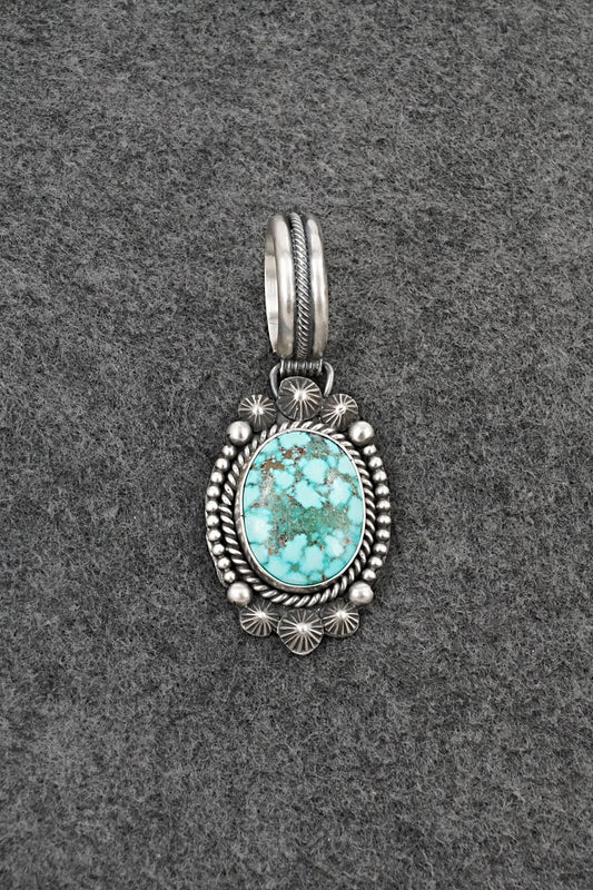 Turquoise & Sterling Silver Pendant - Michael Calladitto