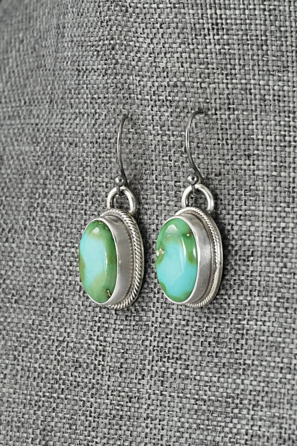 Turquoise & Sterling Silver Necklace and Earrings Set - Kathleen Livingston