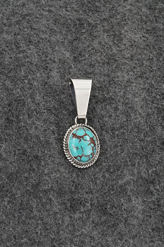 Turquoise & Sterling Silver Pendant - Eugene Gruber