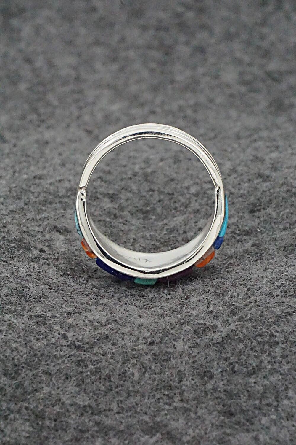 Multi-Stone & Sterling Silver Ring - Edison Yazzie - Size 11