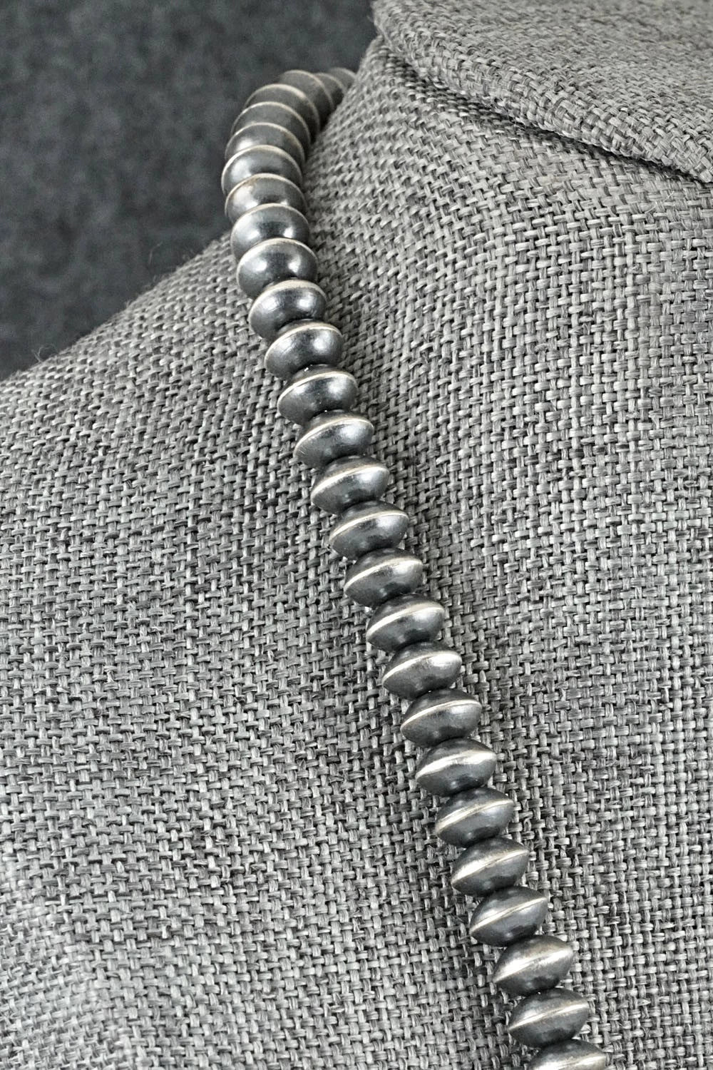 Sterling Silver Navajo Pearl Necklace 26" - Austin Haley