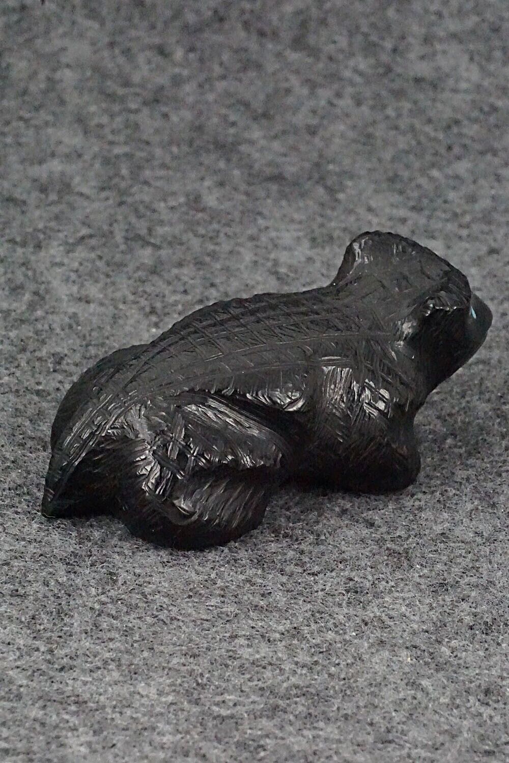 Horned Toad Zuni Fetish Carving - Herbert Halate