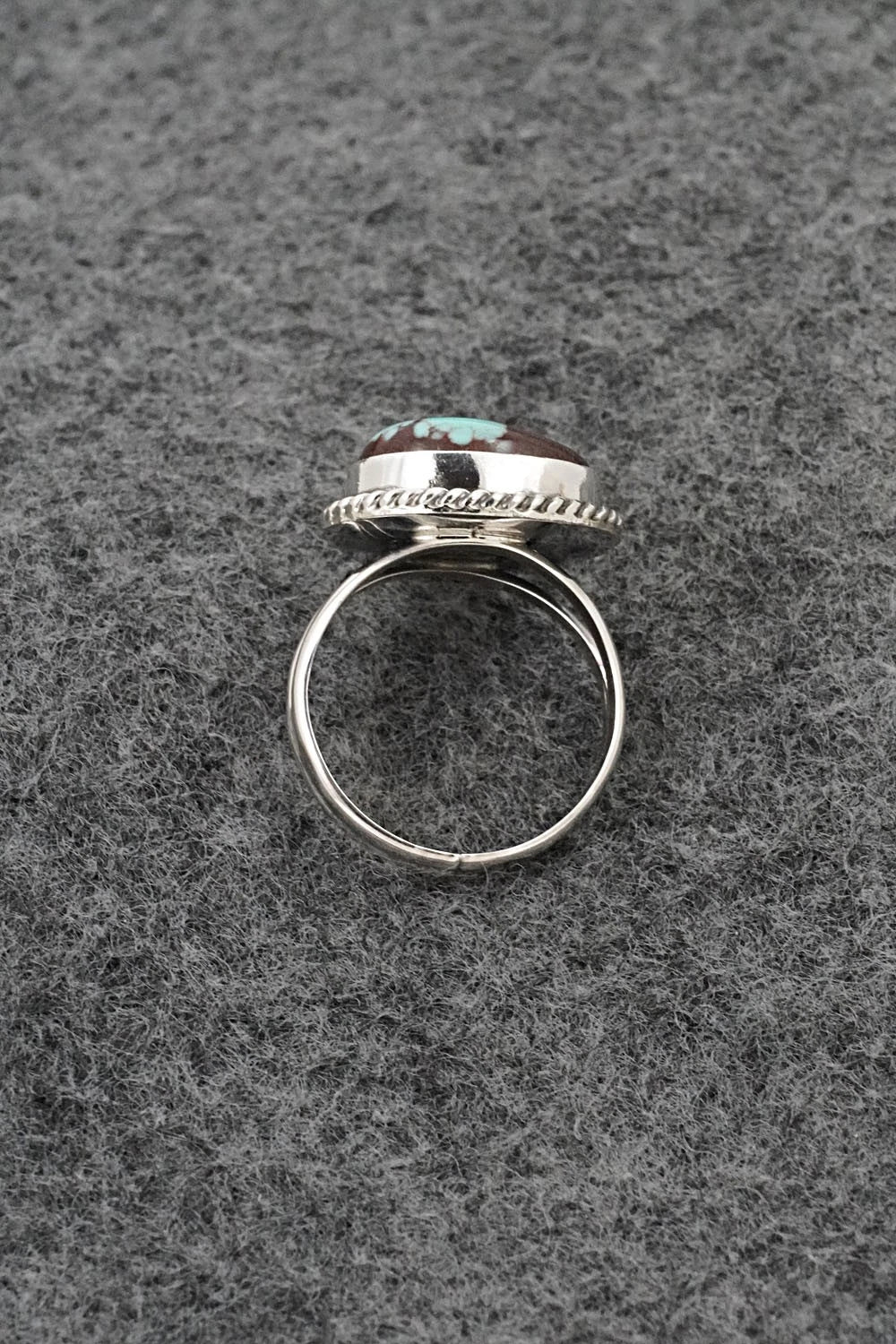 Turquoise & Sterling Silver Ring - Eugene Gruber - Size 5