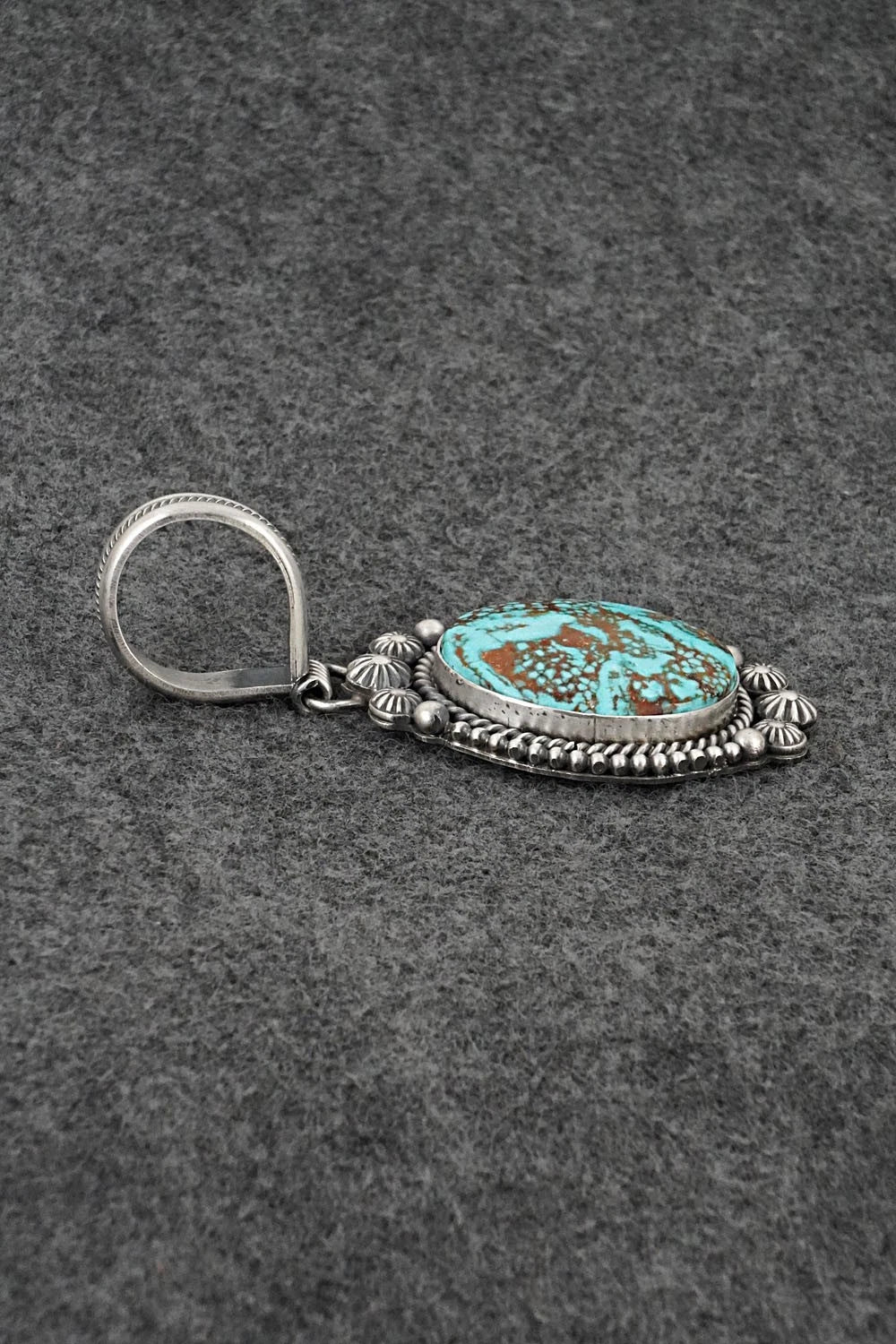 Turquoise & Sterling Silver Pendant - Michael Calladitto