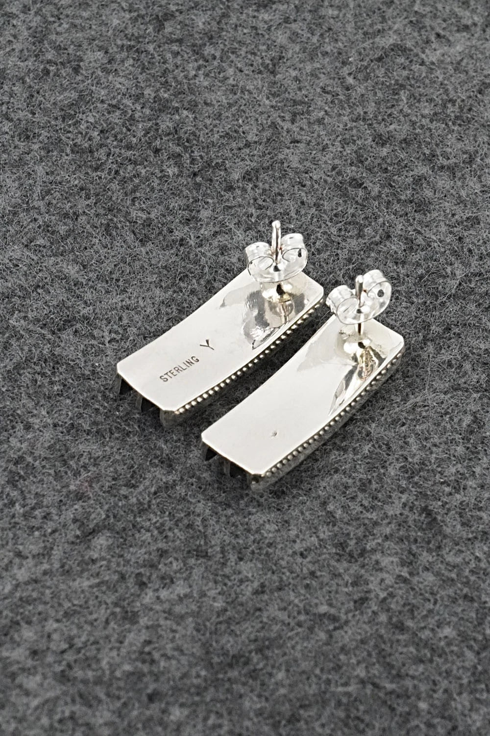 Sterling Silver Earrings - Darrell Yazzie