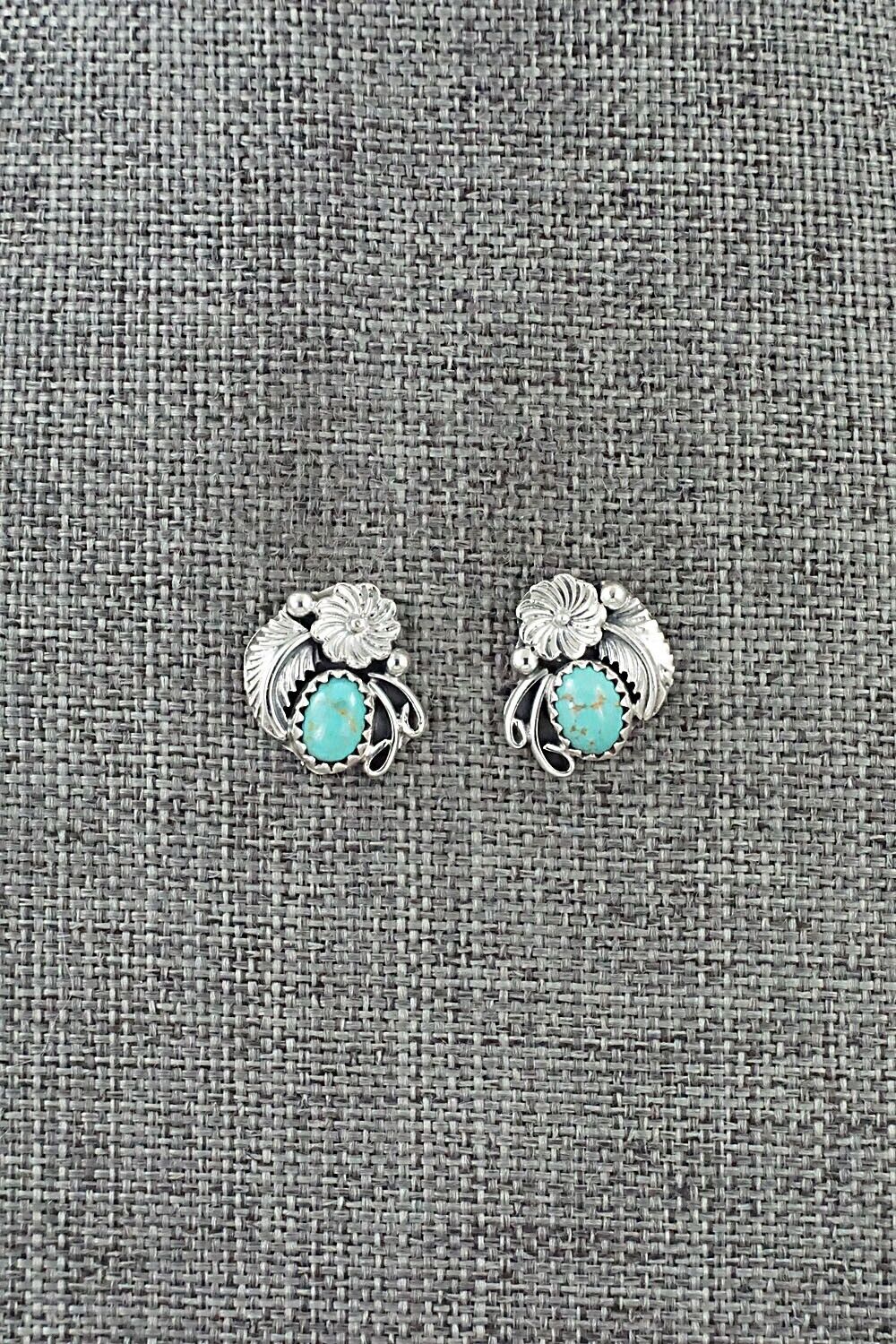 Turquoise & Sterling Silver Earrings - Rita Largo