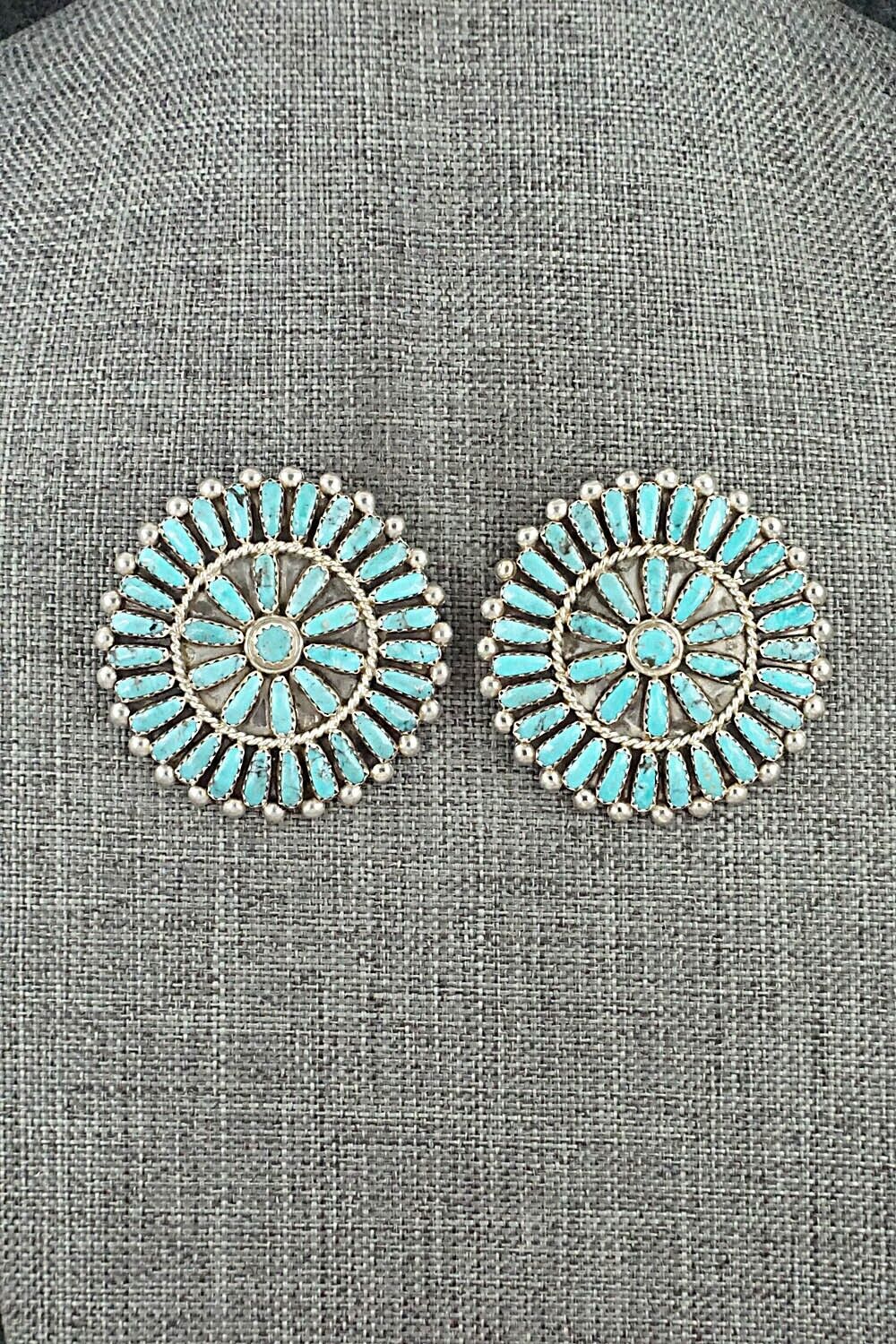 Turquoise & Sterling Silver Earrings - Philena Byjoe