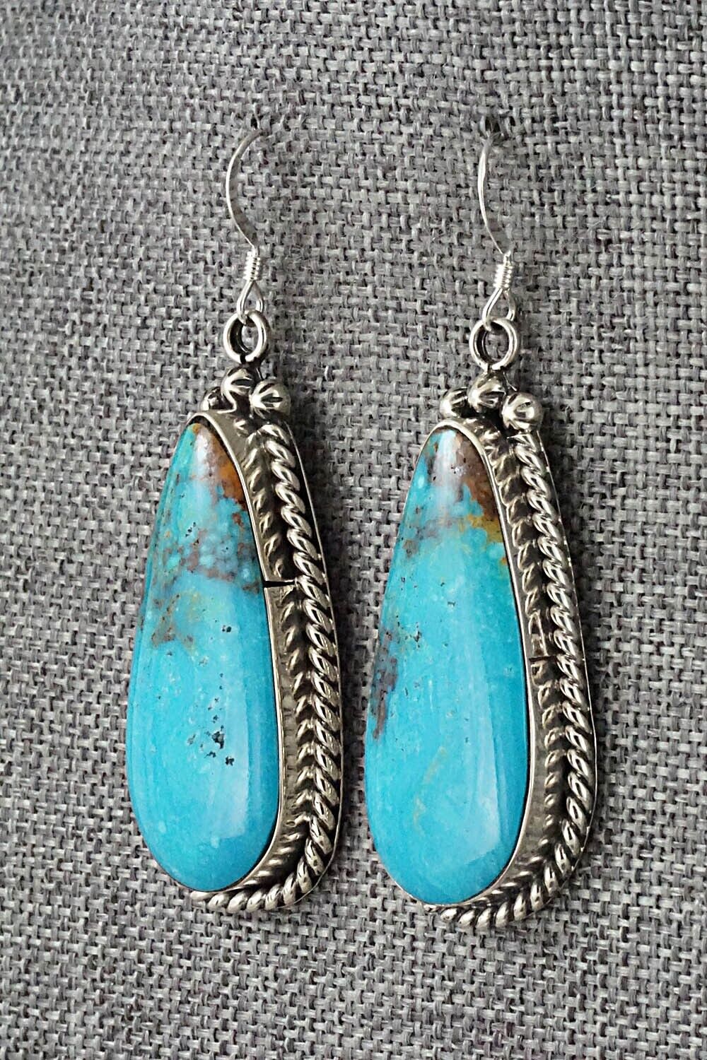 Turquoise & Sterling Silver Earrings - Brandon Belin