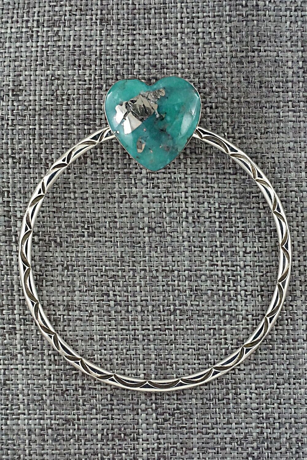 Turquoise & Sterling Silver Earrings - Sarah Yazzie