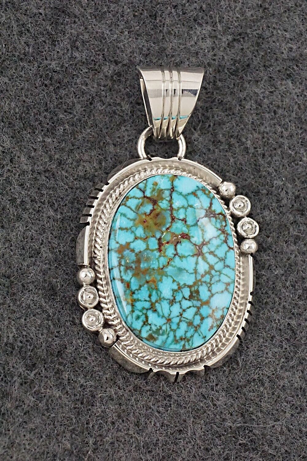 Turquoise & Sterling Silver Pendant - Daniel Benally