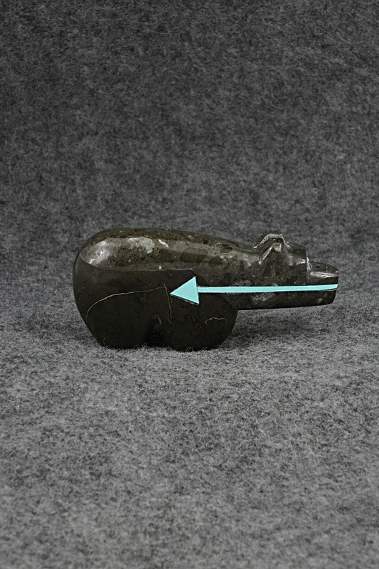 Bear Zuni Fetish Carving - Bernard Laiwakete