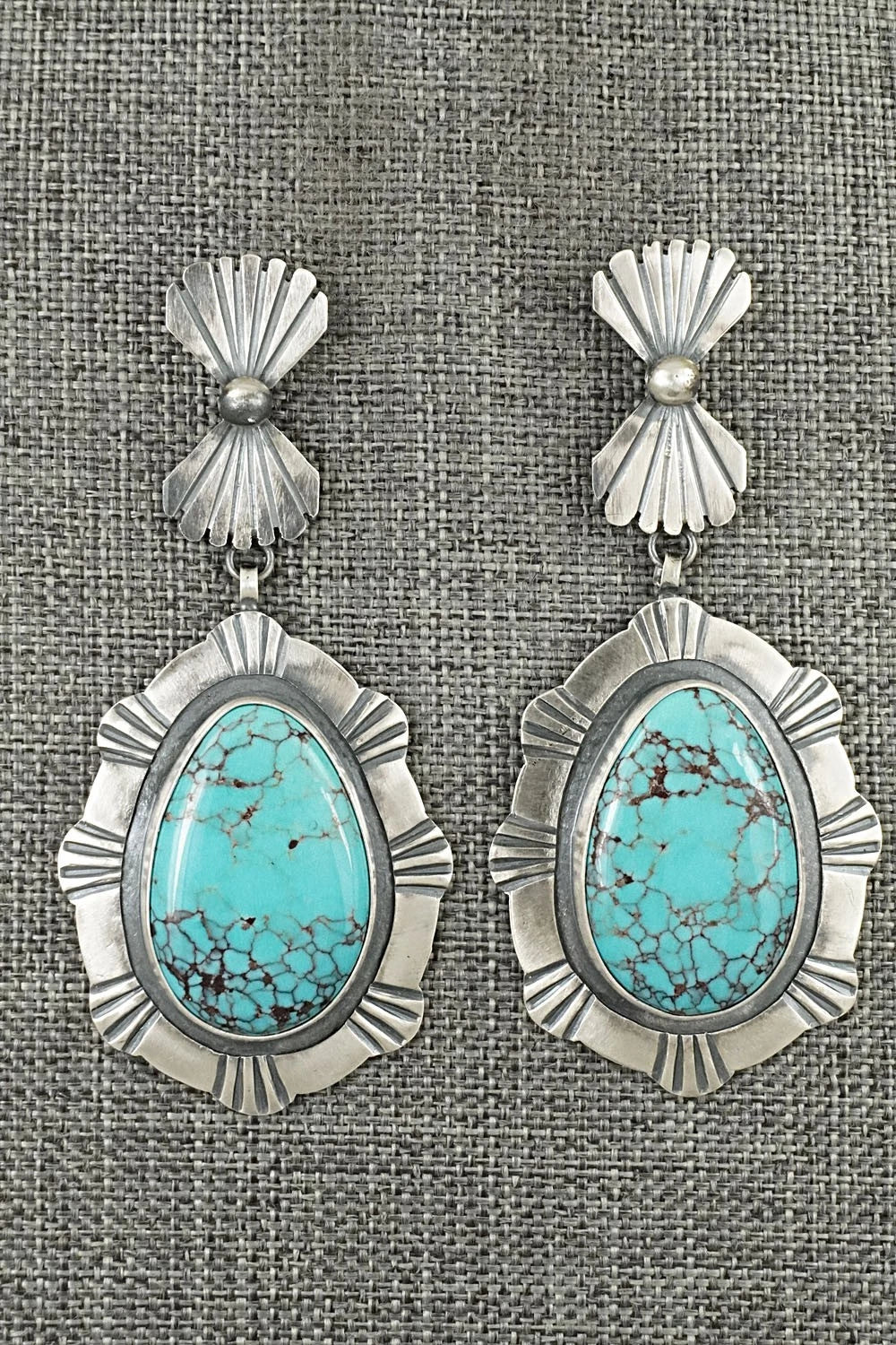 Turquoise & Sterling Silver Earrings - Mark Yazzie