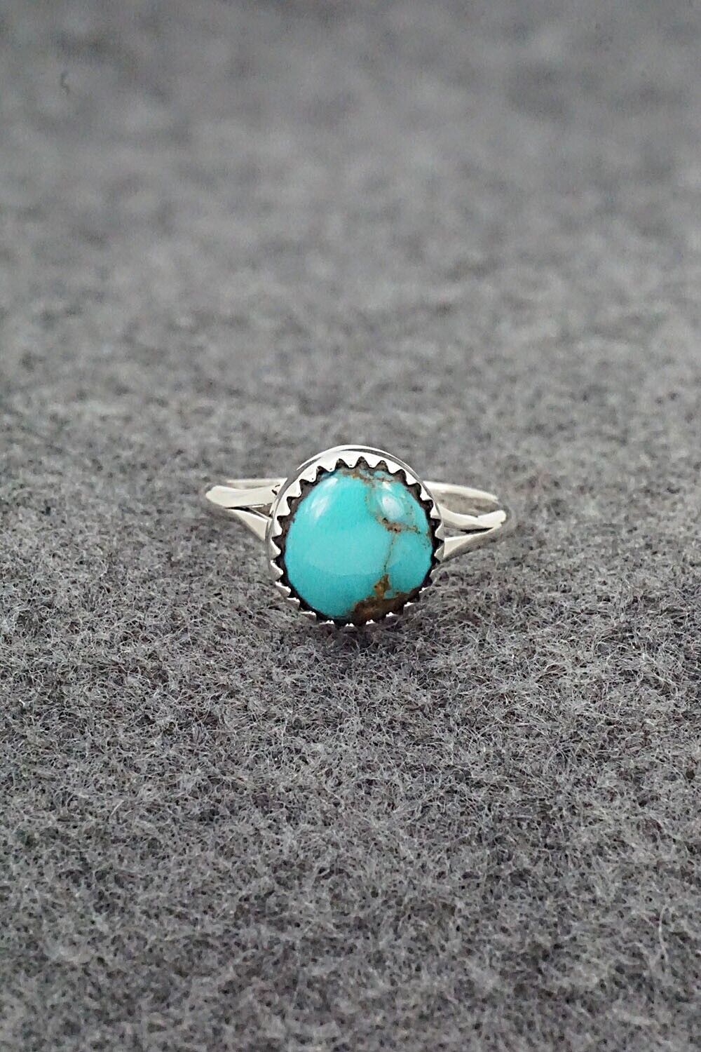 Turquoise & Sterling Silver Ring - Betty Hawthorne - Size 6