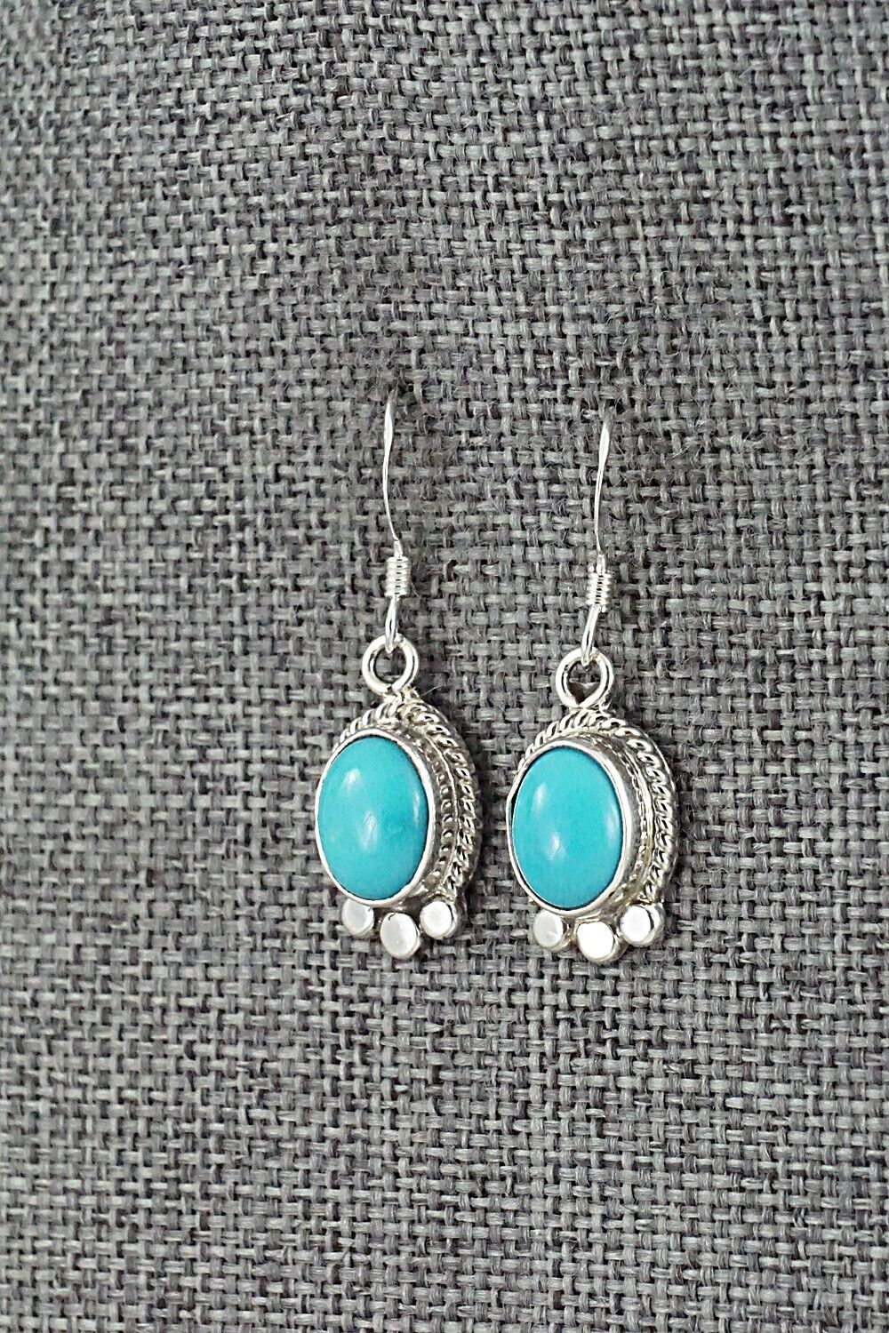 Turquoise and Sterling Silver Earrings - Sharon McCarthy