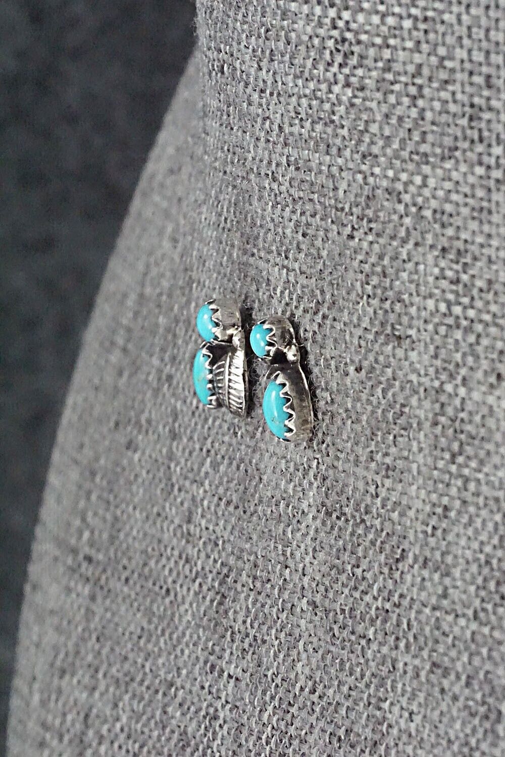 Turquoise & Sterling Silver Earrings - Betty Hawthorne