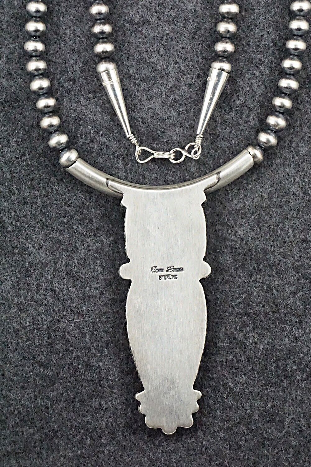White Buffalo & Sterling Silver Necklace - Tom Lewis