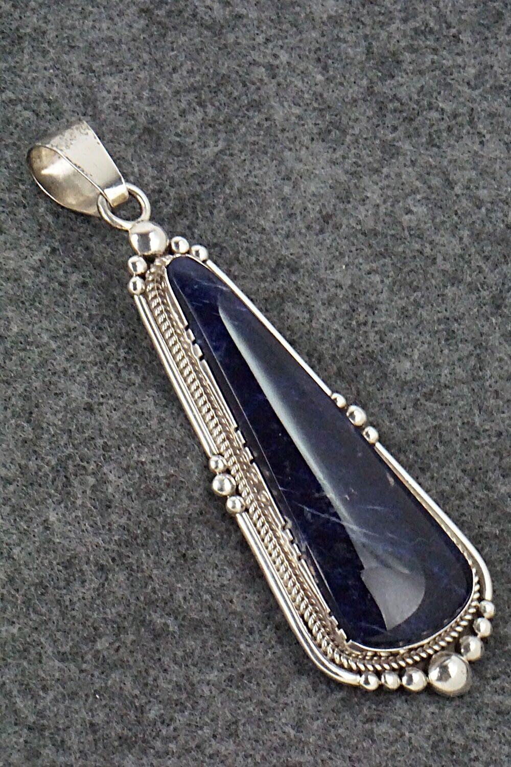Sodalite and Sterling Silver Pendant - Oliver Smith