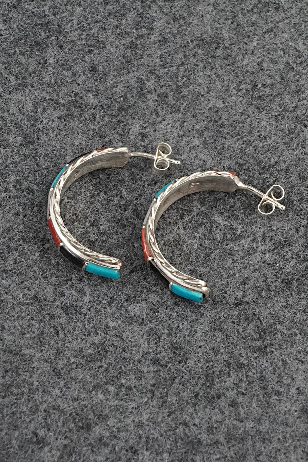 Multi-Stone & Sterling Silver Earrings - Malcolm Chavez