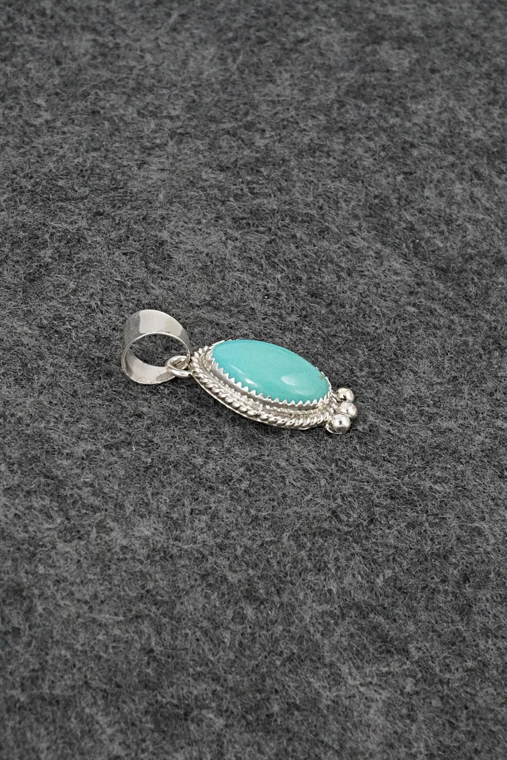 Turquoise & Sterling Silver Pendant - Byron Begay