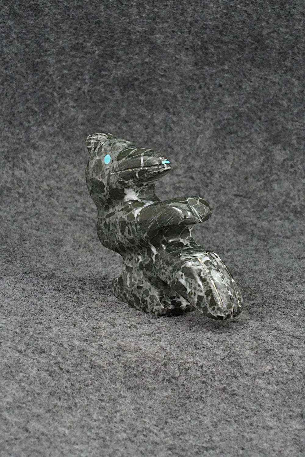 Roadrunner Zuni Fetish Carving - Kenric Laiwakete