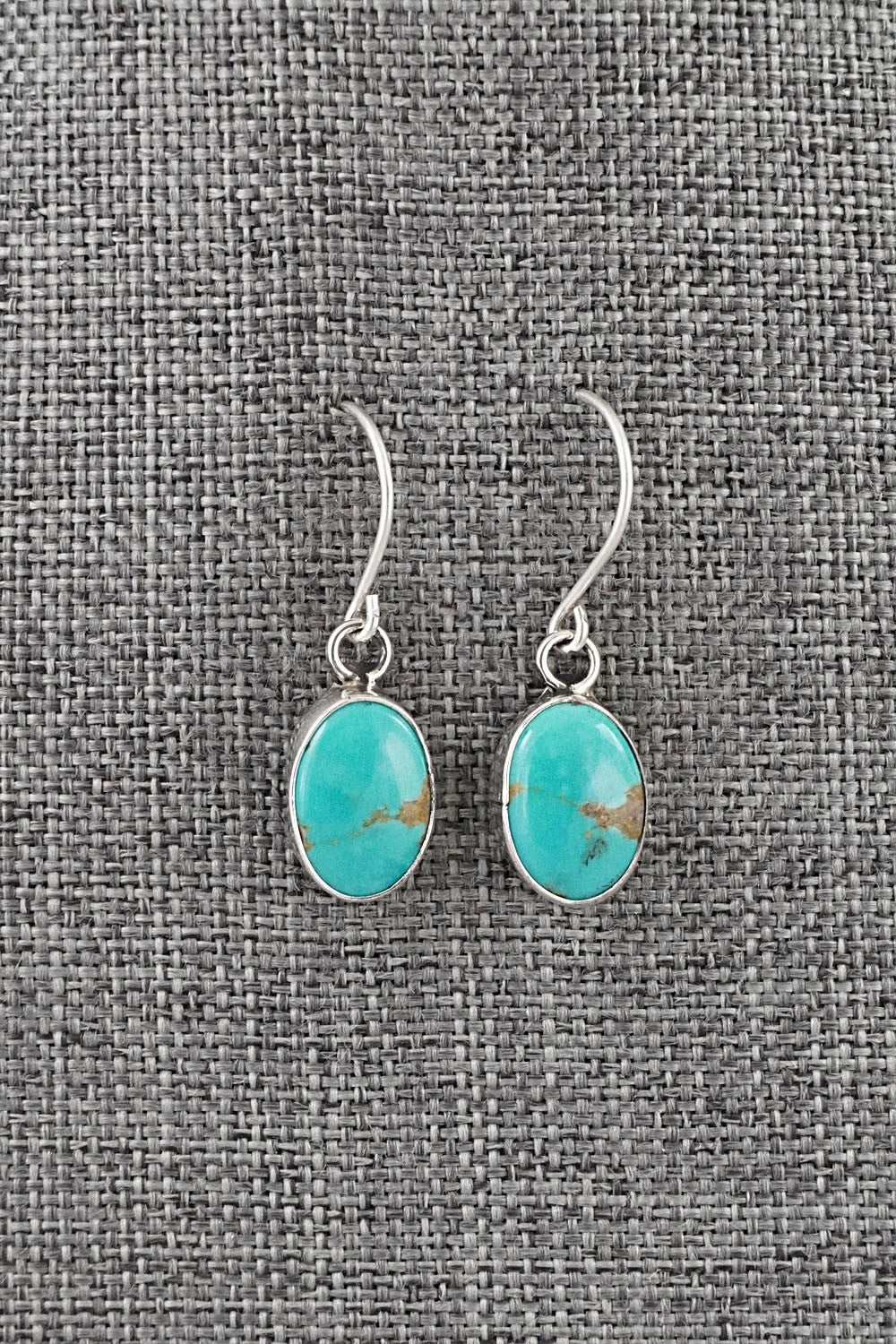 Turquoise & Sterling Silver Earrings - Rosemary Saunders
