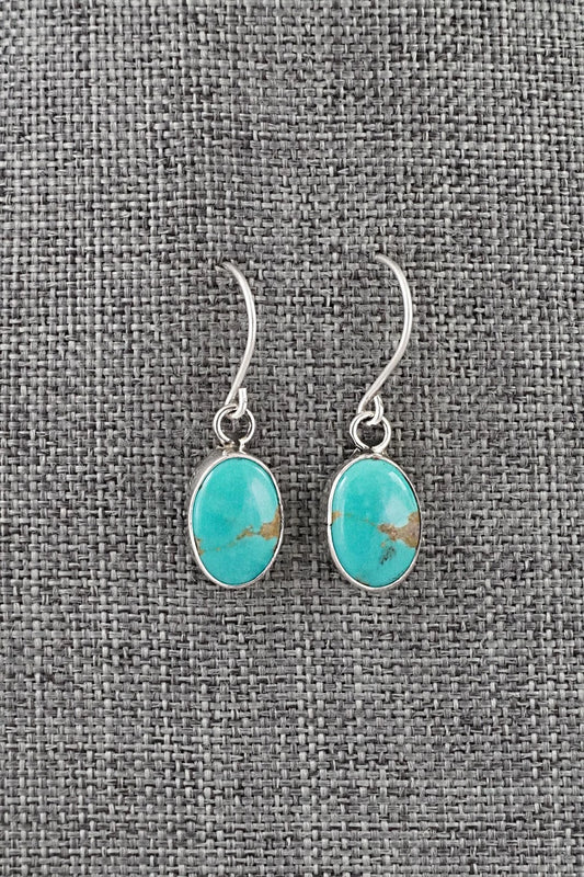 Turquoise & Sterling Silver Earrings - Rosemary Saunders