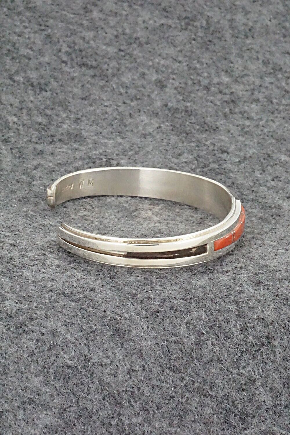 Coral & Sterling Silver Bracelet - Wilbert Muskett