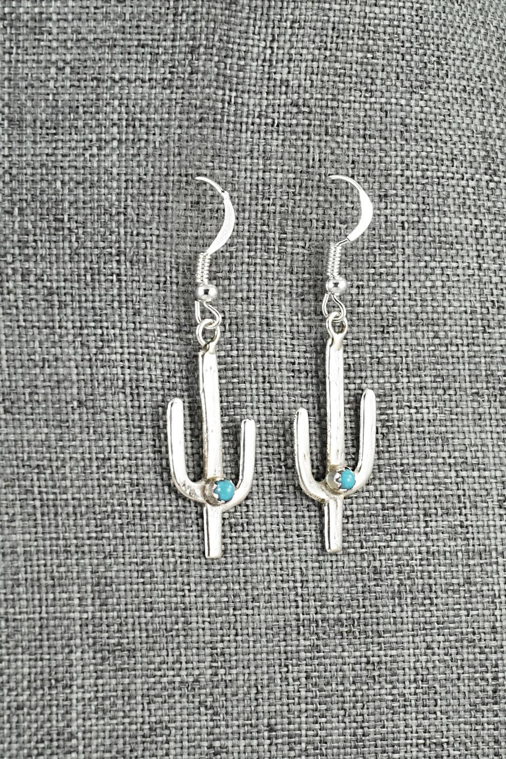 Turquoise & Sterling Silver Earrings - Lorraine Chee