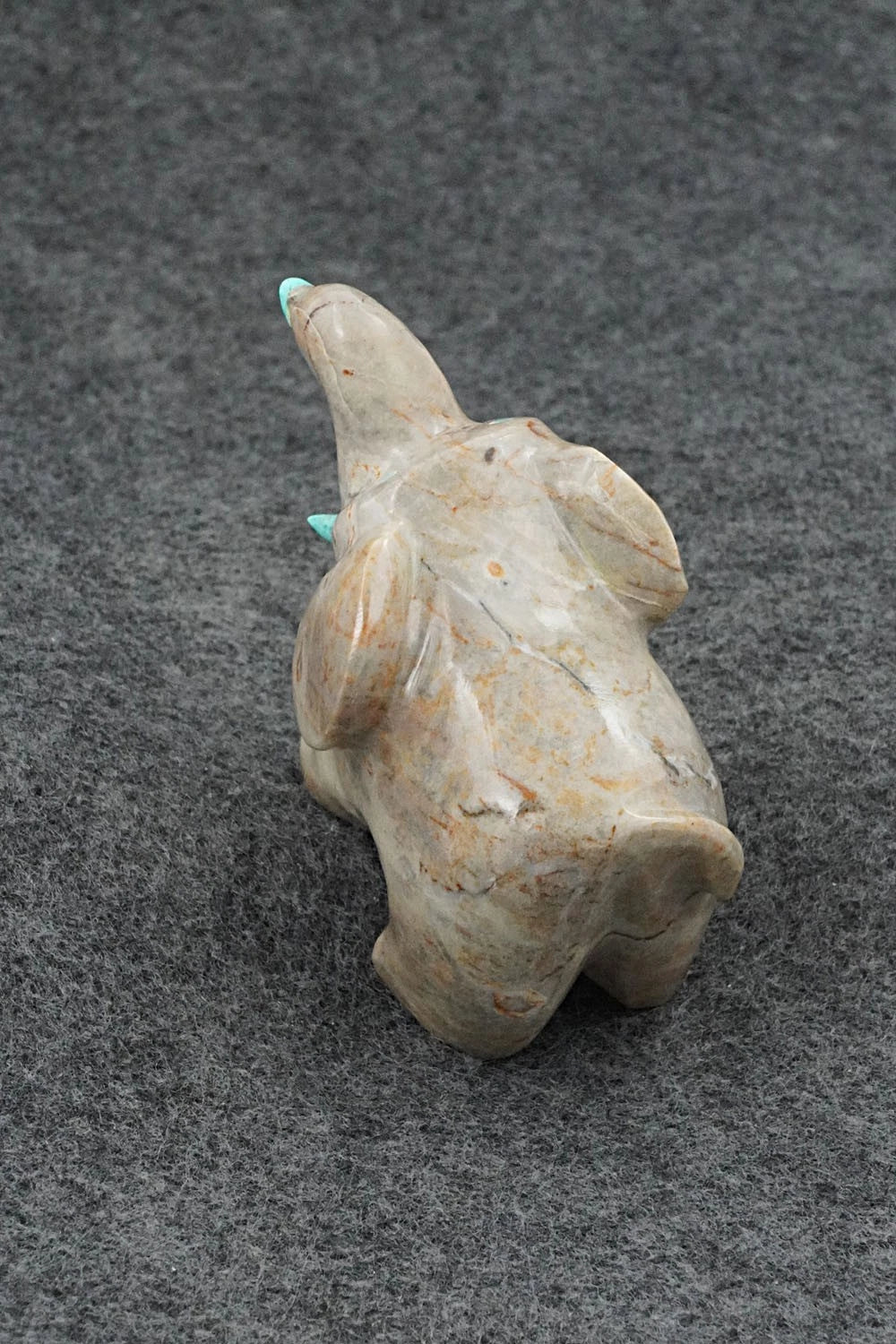 Elephant Zuni Fetish Carving - Enrike Leekya