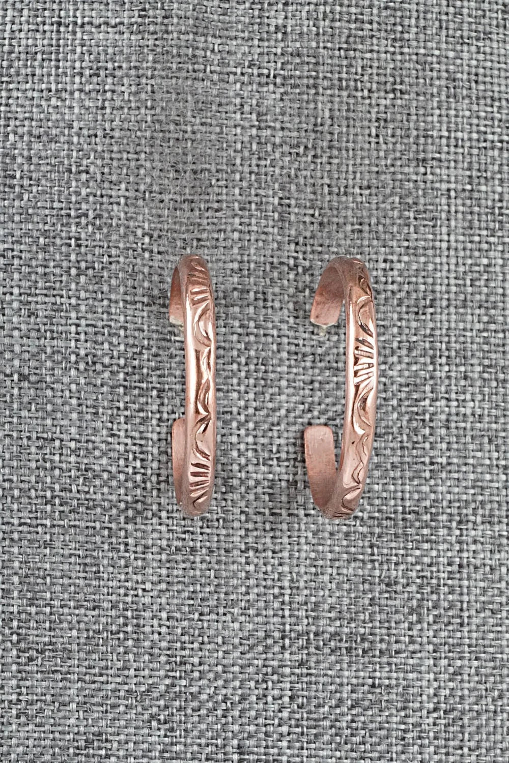 Copper Hoop Earrings - Elaine Tahe